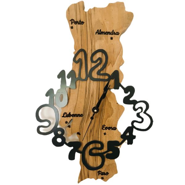 horloge portugal bois samicreascions