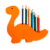 Dinosaure orange