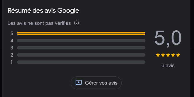 Avis google sami créascions