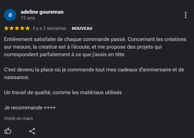 Avis google sami créascions