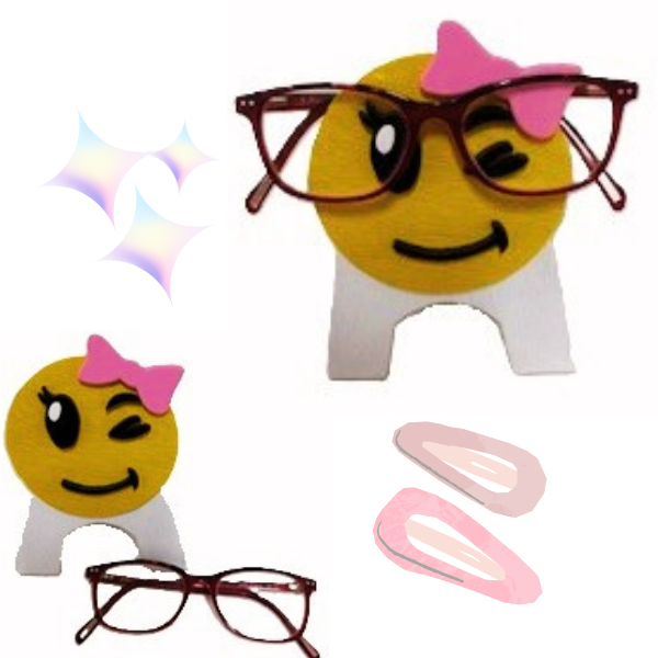 supports a lunettes smiley barrette sami creascions