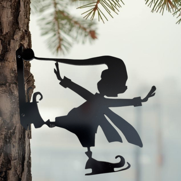 décoration extérieur en alu lutin de noël sami créascions