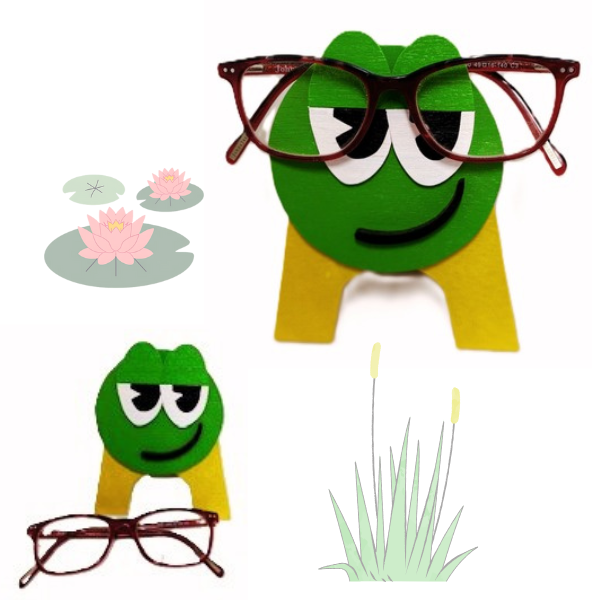 supports a lunettes smiley grenouille sami creascions
